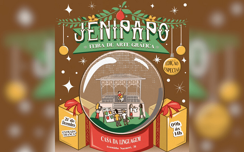 Jenipapo Feira de Arte Gráfica terá edição especial de Natal com mais de 20 expositores na Casa da Linguagem, em&nbsp;Belém